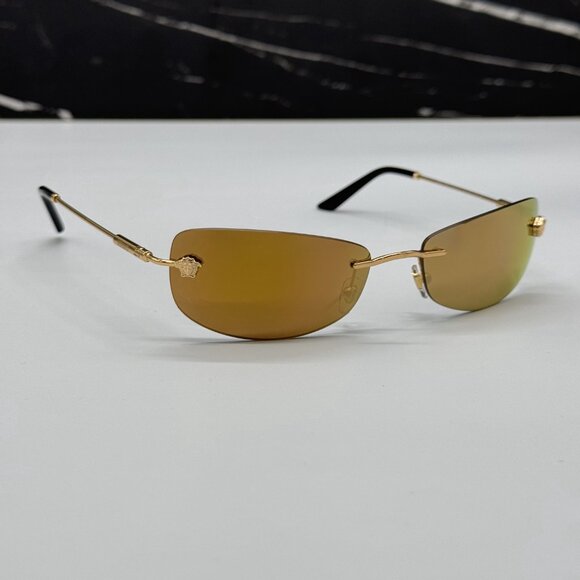 NEW MOD 2279 1002/7I VERSACE SUNGLASSES VE2279 10027I GOLD VE2279 1002/7I main image 4